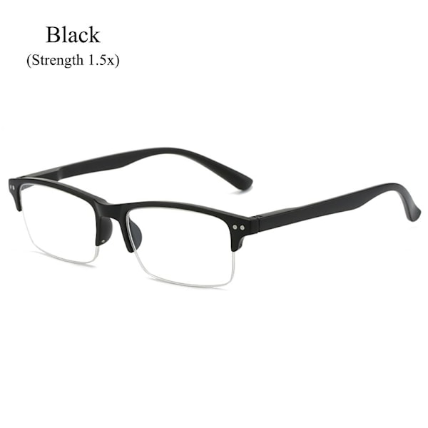 Anti-blått ljus läsglasögon blått ljus blockerande dator Black Strength 1.5x-Strength 1.5x