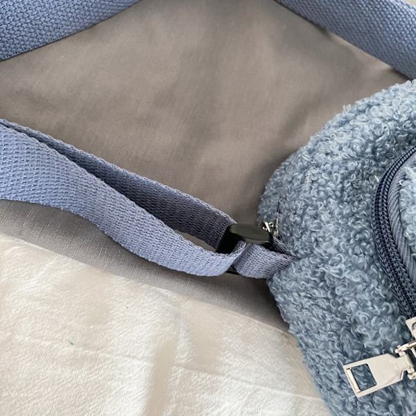 Axelväska Bear Print Handväska BLÅ MED HÄNGE MED HÄNGE Blue With Pendant-With Pendant