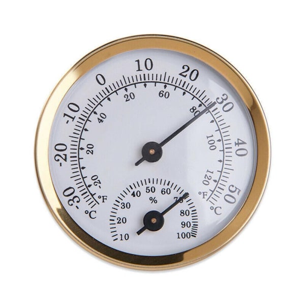 Termometer Hygrometer Fuktighetsmätare SILVER-GRÖN Silver-Green