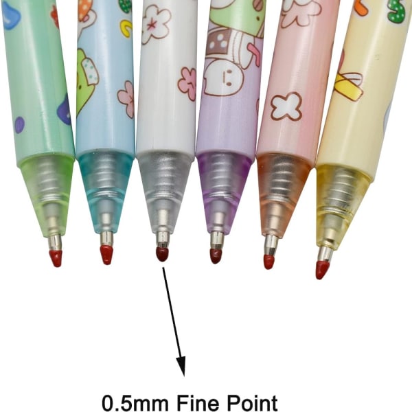 Bear Gel Pens Animal Pens 12 kpl