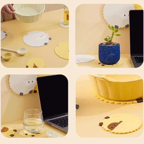4 Stk Trivet Måtter Coaster Cup Mat 4Pcs