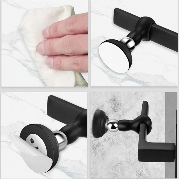 Dørstopper Gulvholder SORT black