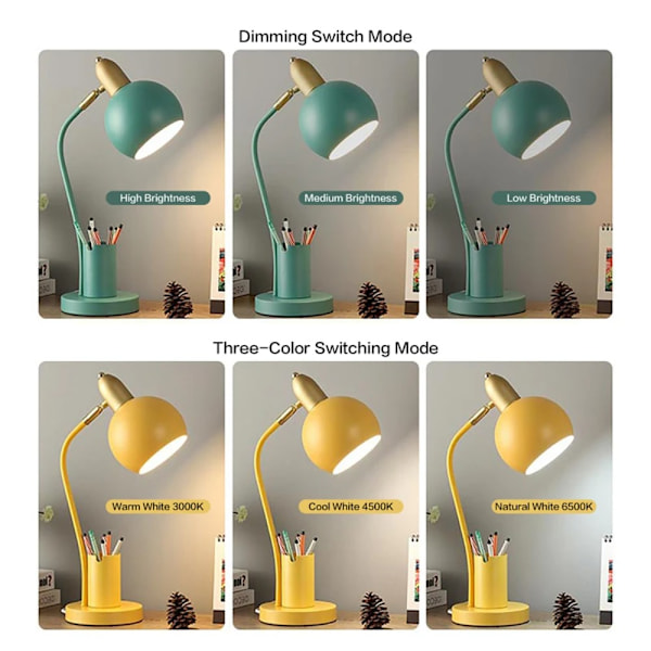 Bordlampe Bordlampe HVIT EU-PLUGG EU-STØP white EU Plug-EU Plug