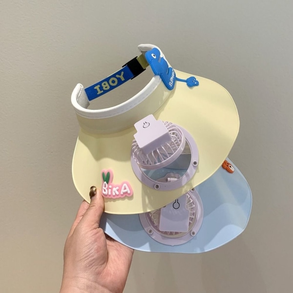 USB Fan Hat Solhat GUL Yellow