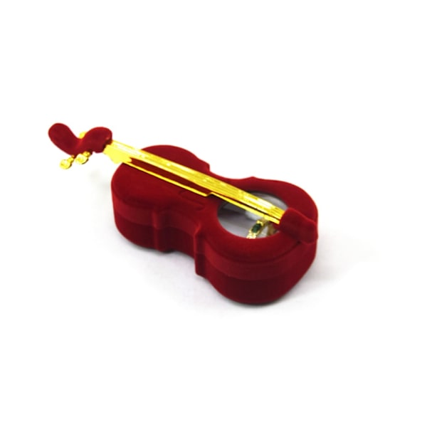1 stk Cello Gaveæske Smykkeæske Etui RØD red