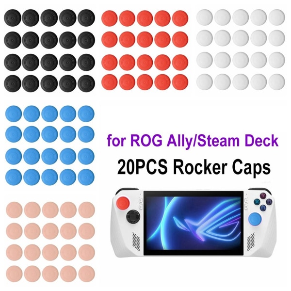 20 stk Rocker Caps Joystick Deksel SVART 20STK 20STK Black 20pcs-20pcs