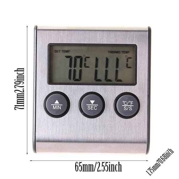 Matlagningstermometer Timer Funktion Mattemperatur