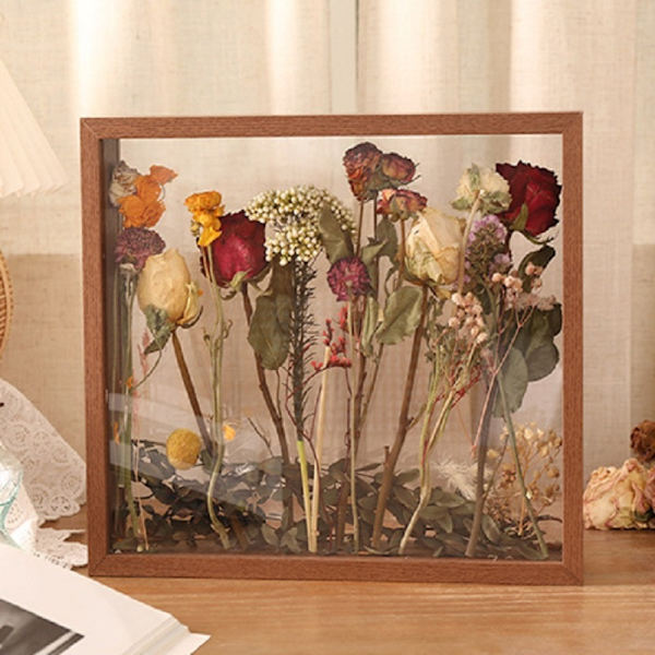 Blomsterskärmsram Väggfäste VALNÖT 8 TUM - 15,2X20,3CM Walnut 8 inch - 15.2x20.3cm