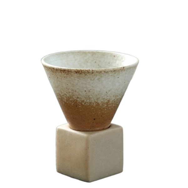 Keramisk kaffekopp Konisk tekopp VIT white