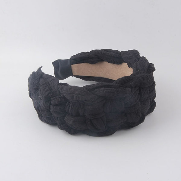 Tjockt flätat pannband Twist braids Plisserat hårband C C C