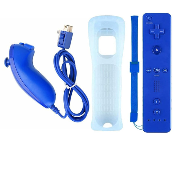 Til Nintendo Wii/Wii U Joystick Wireless Remote Gamepad MØRK Dark Blue