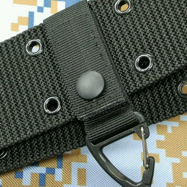 2stk Webbing Hængende Spænde Nøglering SORT 2STK Black 2pcs