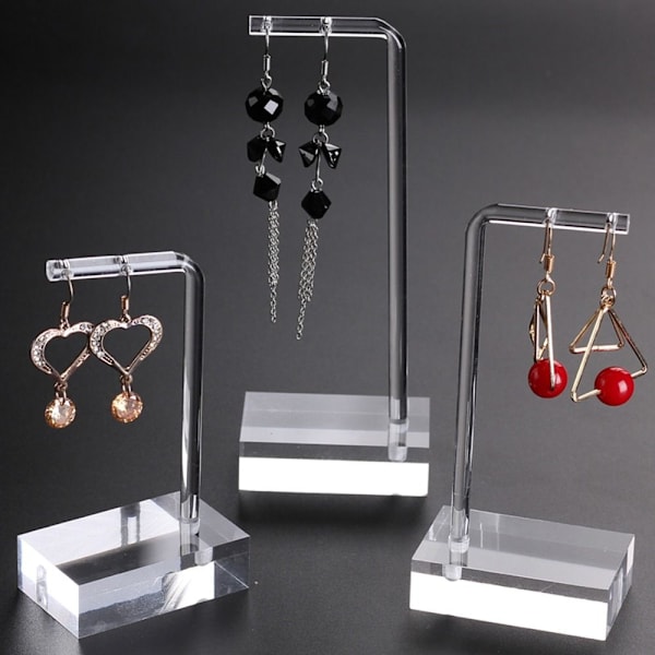 Hängande örhängen Display Stativ Smycken Case ETT SET MED one set with 3 pcs