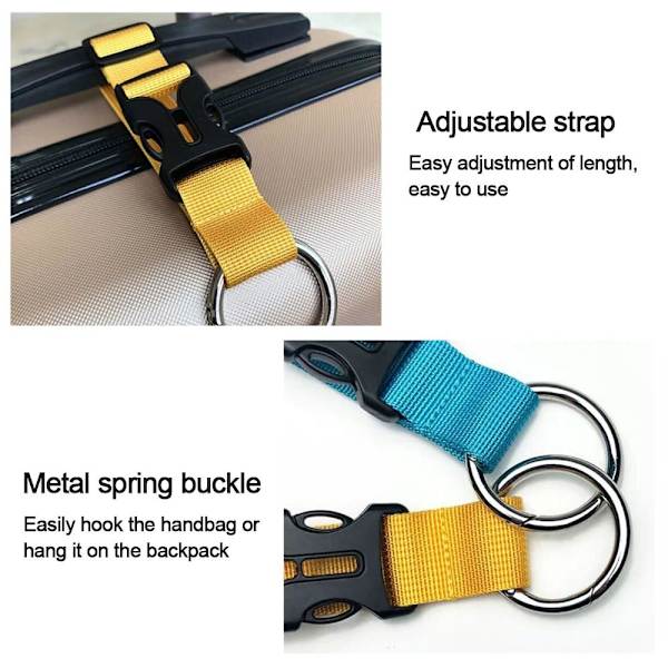 2stk Bagage Strap Jacket Gripper GRØN green