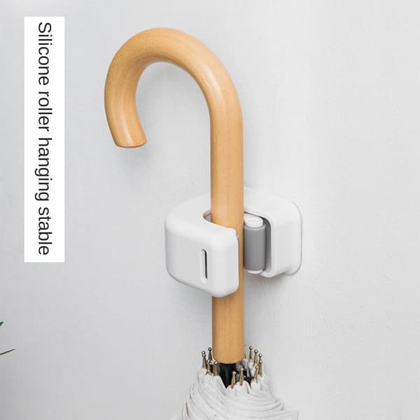 2 st. Kvastskaftshållare Väggmonterad Kvastskaftshållare Mopphållare White 2 Pcs-2 Pcs