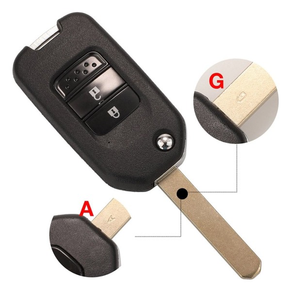 Kauko-avaimen taitettava case 2BUTTON-A BLADE 2BUTTON-A BLADE 2Button-A Blade