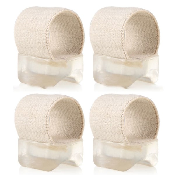 4 stk Geltåskillere Bunion Corrector BEIGE L beige L