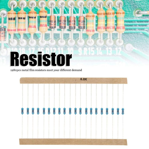 1280 Stk Modstandssæt Modstande Sortimentssæt Metalfilm