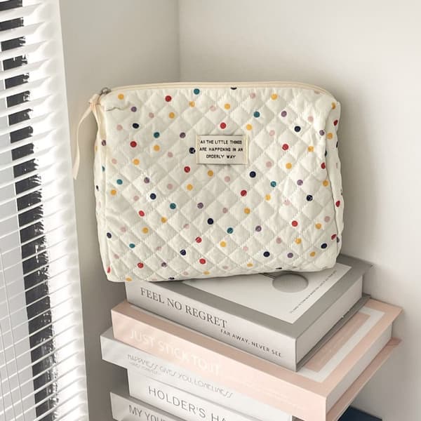 Quiltet makeuptaske Rejsetoilettaske A A A
