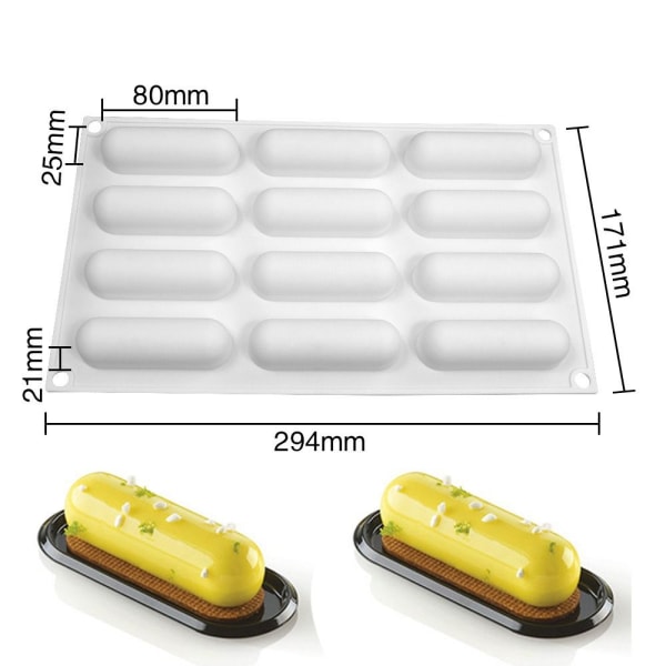 3D Stick Halvcylindrisk lång remsa form 05 05 05