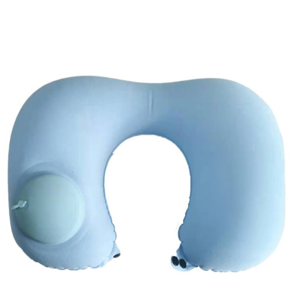 Resekuddar Flygplan Uppblåsbar Superlätt bärbar nackkudde peacock blue