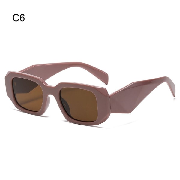 Rektangulære solbriller Y2K solbriller C6 C6 C6
