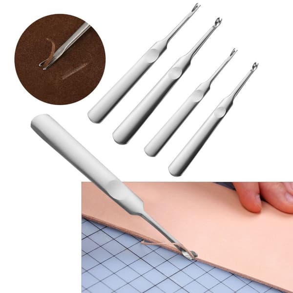 Lær stanseverktøy Lær hullstanser 5 STK/SETT 5 STK/SETT 5PCS/Set