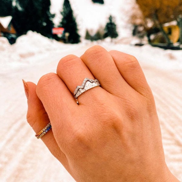 Mountain Ring Par Ring SØLV 6 Silver 6