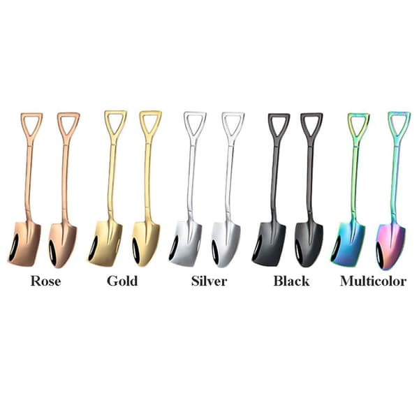 5st Kaffesked Spade Tesked ROSE SPETTSED Rose Pointed-Pointed