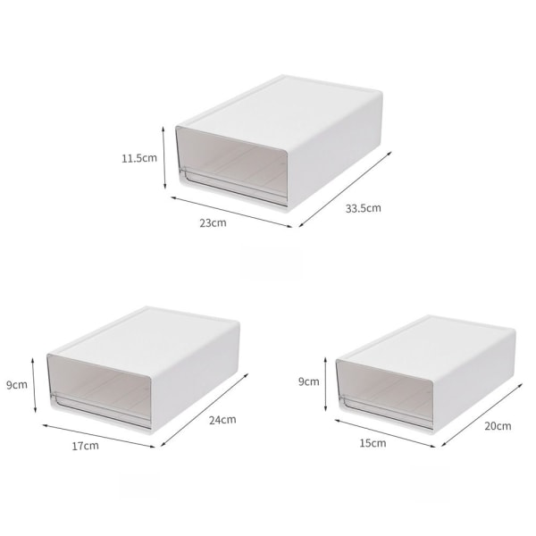 Oppbevaringsboks Desktop Organizer WHITE L White L