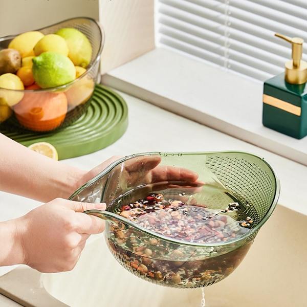 Kjøkken Avløpskurv Frukt Vaskekum GRÅ grey