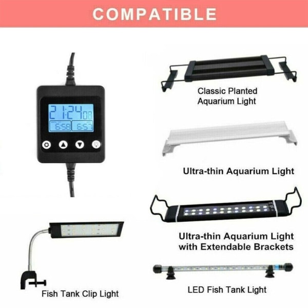 LED Light Timer Dimmer Controller Lyskontroll