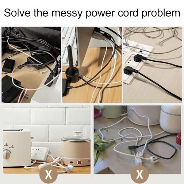 Cord Winder Organizer Spole Winder GRÅ Grey