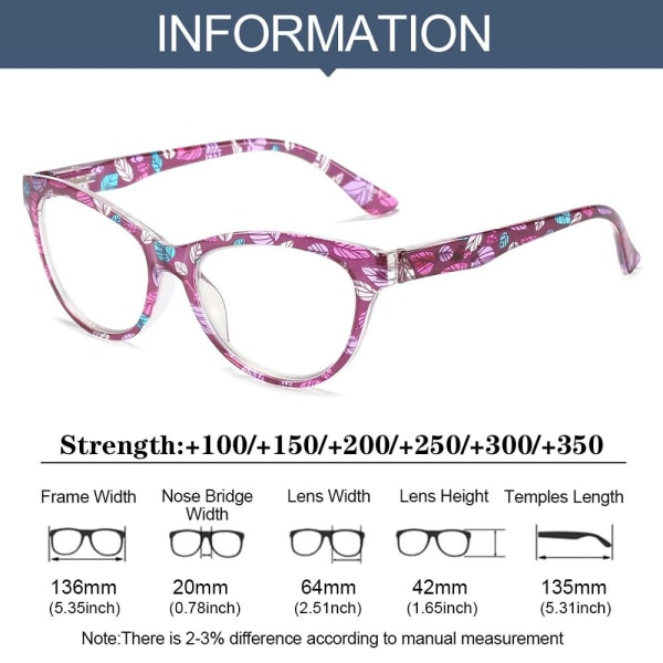 Läsglasögon Glasögon PINK STRENGTH 100 Pink Strength 100