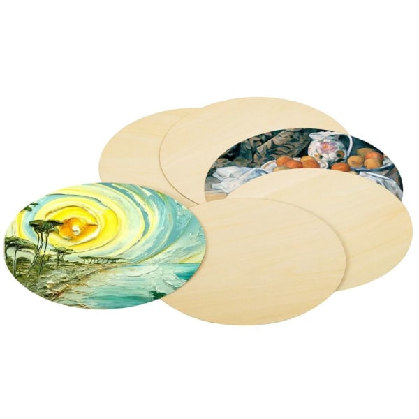 15 stk Oval Wood Crafts Uferdig Wood Crafts Oval Craft Wood