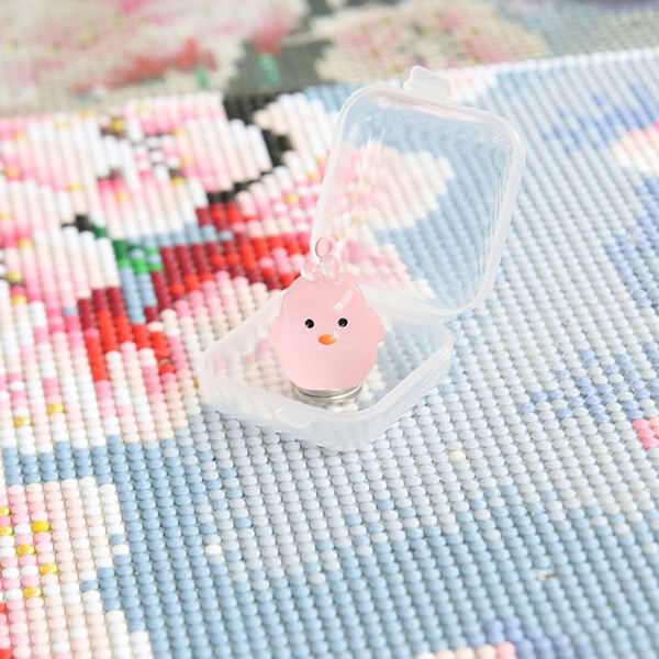 Diamant Maleri Cover Holder Lysende Magnet Cover PINK Pink