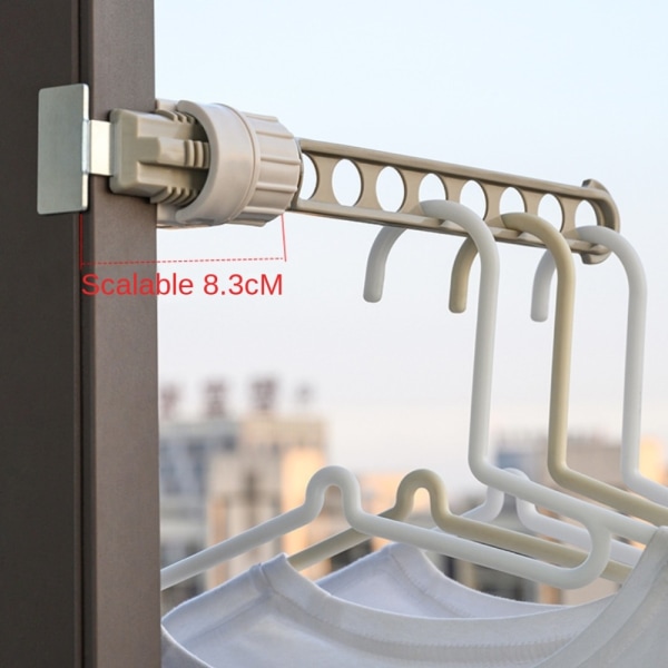 3 ST Rotary Clip-on Hanger Kläder Torkställ Torkställ 3pcs