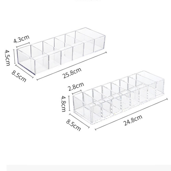 Kosmetik Opbevaringsæske Smykkeholder 8 GRID 8 GRID 8 grid