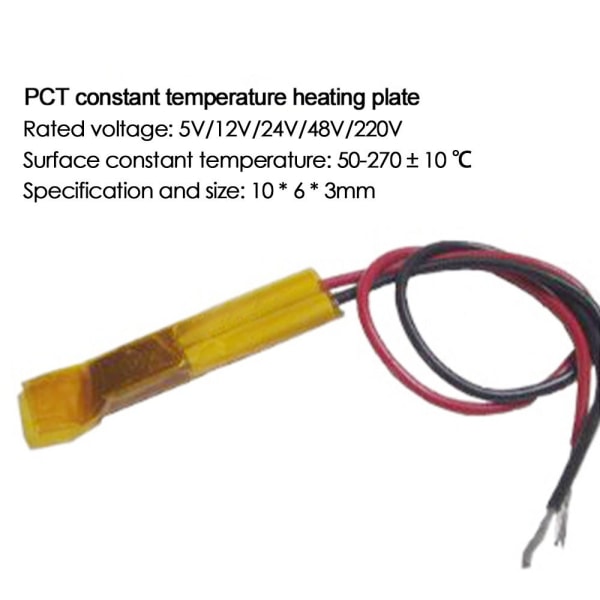 Celsius PTC-lämmittimet Lämmityselementti 12V/140C/2-5W 12V/140C/2-5W 12V/140C/2-5W