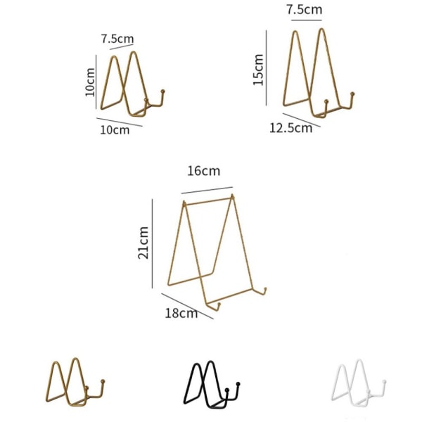 Iron Display Stand Wire Rautateline MUSTA L black L