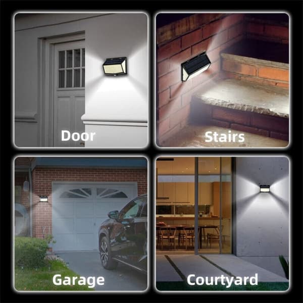 468 LED Solar Vegglamper Solar Lampe