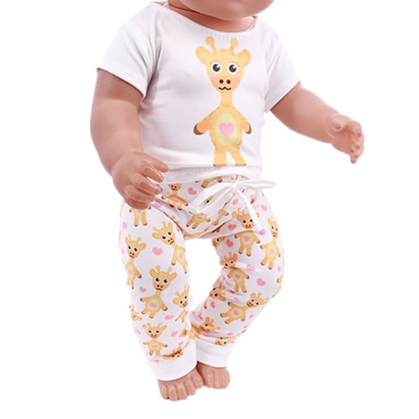 2 st/set Dockpyjamas Skjorta Byxor 1 1 1