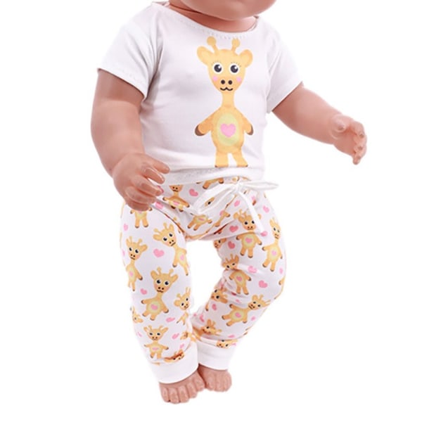 2ST/ Set Doll Pyjamas Skjorta Byxor 1 1 1