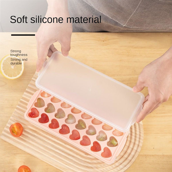 Isbitform Hjemmelaget isbrett ROSA HJERTE ROSA HJERTE Pink heart