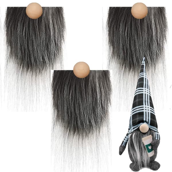 6 kpl / set Gnome Beads Fake Beards 5 5 5