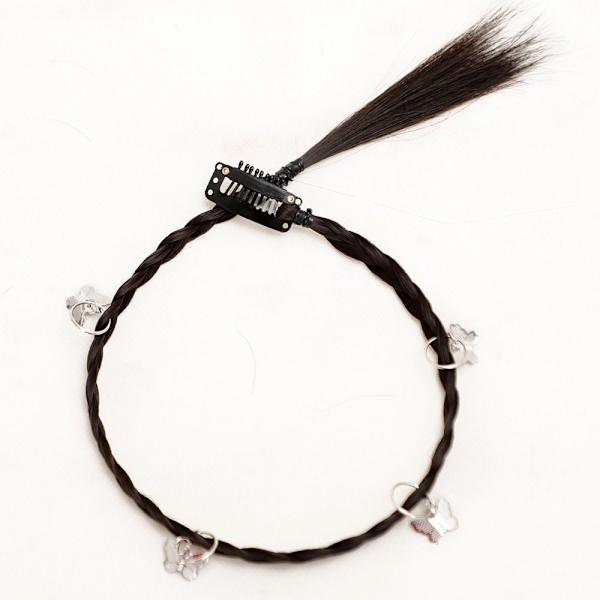 Hanging Ear Dye Peruk Fake Hair Braid J J J