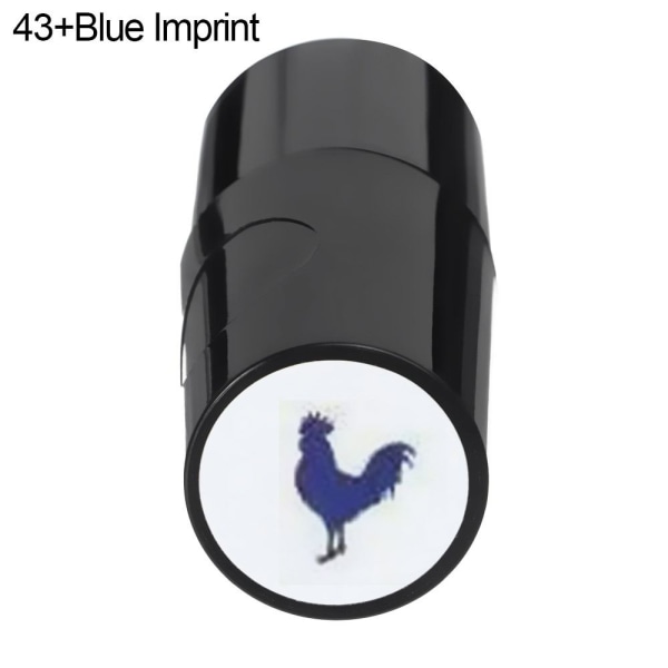Golf Ball Stamp Golf Stamp Marker 43+BLÅT AFDRAG 43+BLÅ 43+Blue Imprint