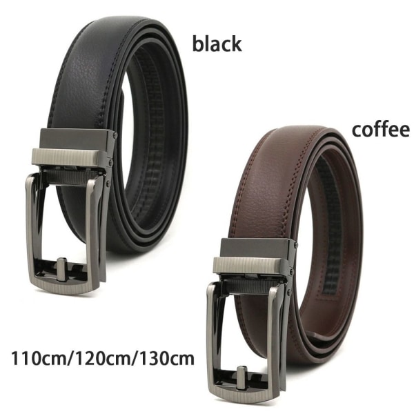 Miesten Click Belt Nahkavyöt MUSTA 120cm 120cm black 120cm-120cm