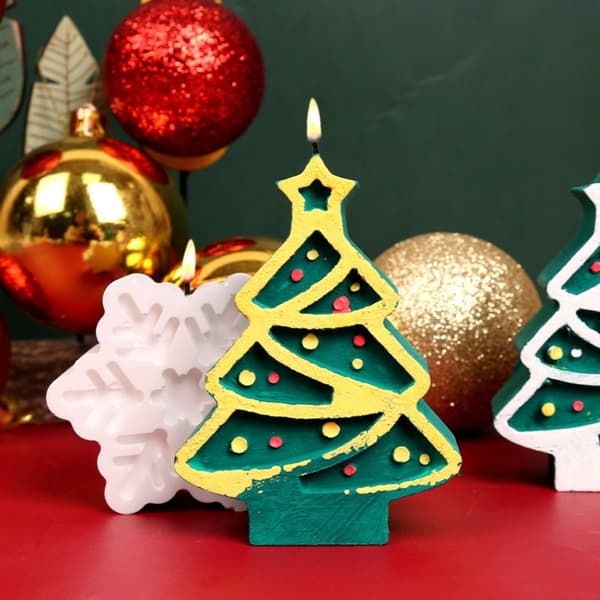 Snowflake Candle Silikone Juletræsform SNOWFLAKE Snowflake