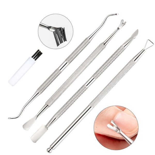 Cuticle Pusher Dead Skin Push Remover 4ST 4ST 4pcs